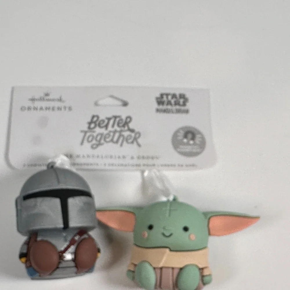 Star Wars Young Jedi Grogu Mandalorian Hallmark Christmas Ornaments Lotof 3 NEW‎
